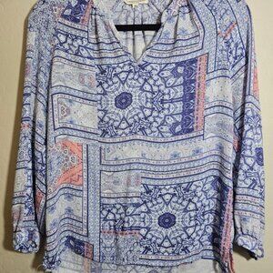 Christain Siriano Patterned Women's Top. Great with jeans for fall.